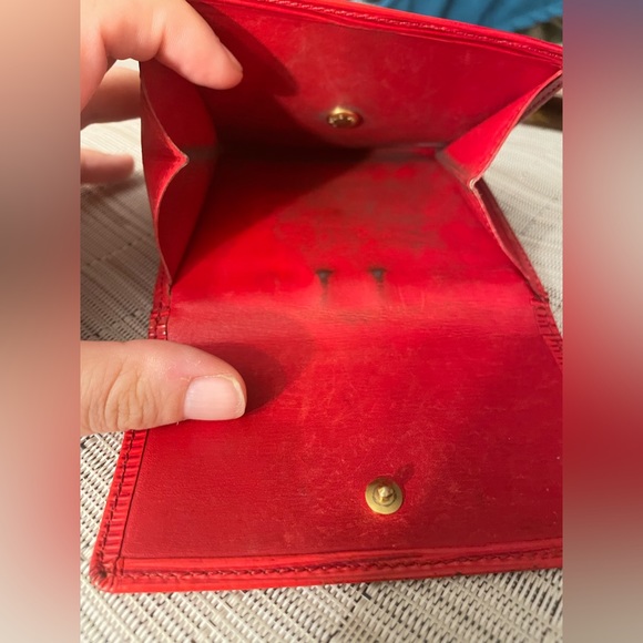 Louis Vuitton Red Epi Compact Wallet - Trifold - Vintage - Picture 5 of 13